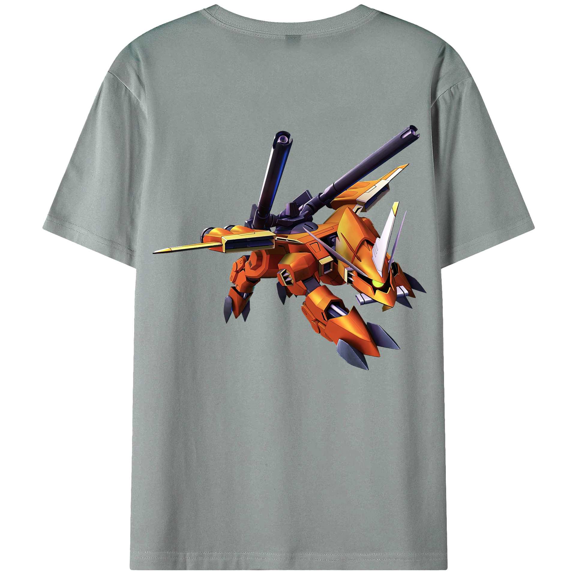 （画像用） 機動戦士ガンダム Mobile Suit Gundam 綿100％ メンズ半袖Tシャツ（バックプリント） 通気性